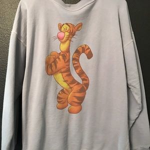 Light blue tiger sweater